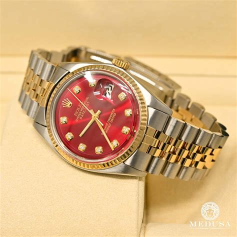 red datejust rolex|vintage red face Rolex.